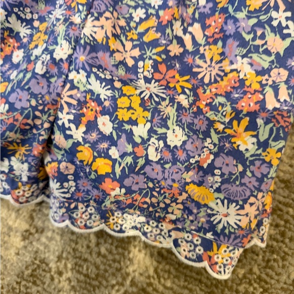 Nordstrom Blue Floral Smocked Dress - Picture 2 of 5